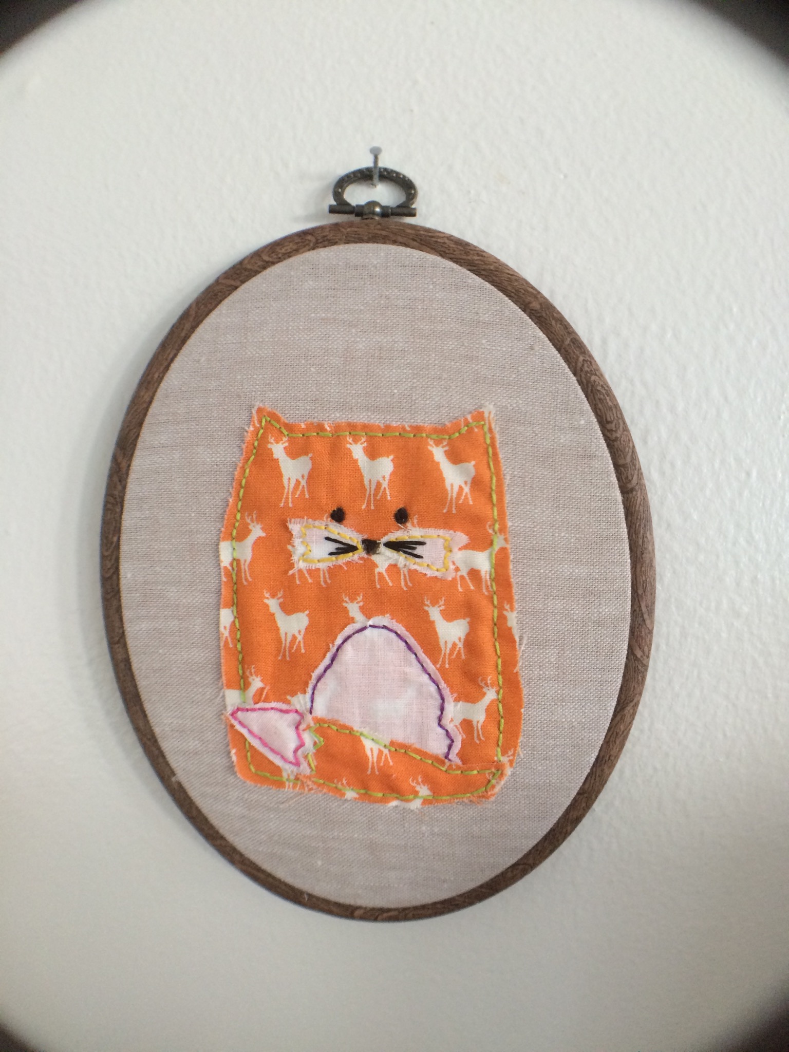 embroidery fox